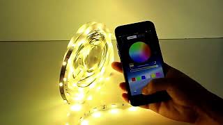 APP Control Smart PVC Christmas Indoor Ambient Light LED Strip Decoration [upl. by Atsylak]