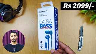 Sony mdr xb55ap Unboxing  Sony mdr xb55ap review  Best Earphone Under 2000 In 2023  Extra Bass ⚡ [upl. by Eilesor]