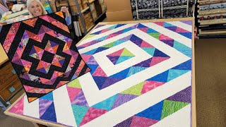 Beginner to WINNER DONNAS BEST FIRST QUILT FOR BEGINNERS quotIts Only Trianglesquot Pattern [upl. by Nevear841]