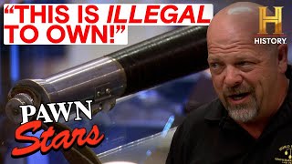 Pawn Stars SHOCKING Police Pawns Batons Badges amp More [upl. by Bartolemo828]