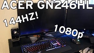 Acer GN246HL 1080p 144Hz Monitor Review [upl. by Geiss]