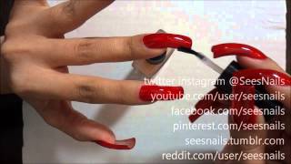 Applying Seche Vite Top Coat [upl. by Edijabab]