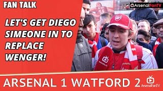 Lets Get Diego Simeone In To Replace Wenger  Arsenal 1 Watford 2 [upl. by Dodds]