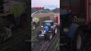 Class  New Holland agri claastractors claas harvest maize newholland farming NoahFarmDisplay [upl. by Ollopa781]