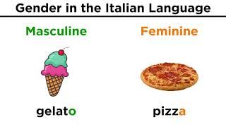 Gender in the Italian Language [upl. by Yadsendew869]