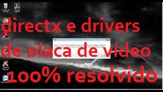 Como Resolver Problema lol directx e drivers de placa de vídeo 2017 [upl. by Auohp]