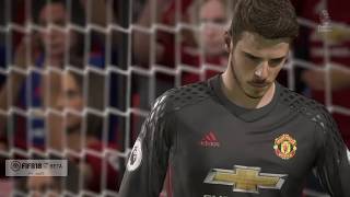 MAN U VS MAN CITY FIFA 18 COMMENTARY [upl. by Etteyafal]