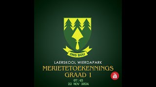 Merietetoekennings GRAAD 1  2024 [upl. by Learsiy216]