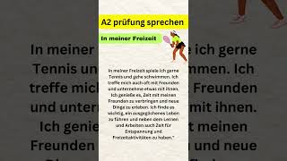 A2 Prüfung sprechen a2 hören a2 schreiben a2 zertifikat a2 deutsch lernen deutschesprache lernen [upl. by Maximilian]