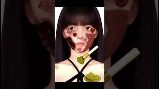 Asmr mekap game 3D Opretion animation 😱3dnimation shorts asmrmakeup [upl. by Notgnilliw]