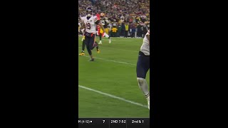 DJ Moore catches for a 33yard Gain vs Green Bay Packers [upl. by Ynar]