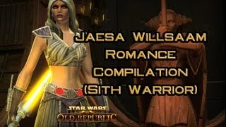 SWTOR Jaesa Willsaam Romance Compilation Sith Warrior [upl. by Steinke725]