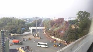 The most beautiful part of Hyderabad Metro Rail Journey watch till the end [upl. by Warram]