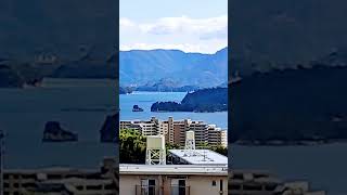 宮島の後ろから出航中 1225pm Ｍiyajima Japan [upl. by Clere]