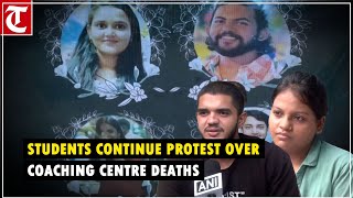 Delhi coaching centre deaths Students protest in Old Rajinder Nagar enters ninth day [upl. by Flss]