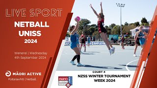 Day 3 Court 4  UNISS Netball Championship 2024  NETBALL [upl. by Asirac241]