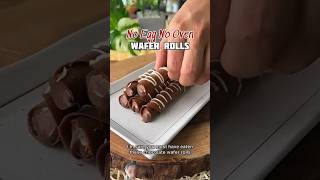 Chocolate wafer rolls At Home shorts youtubeshorts shortsviral [upl. by Det]