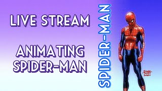 LIVESTREAM Animating SpiderMan Krita [upl. by Atiugram403]