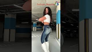 High waist tight jeans with beautiful tops street style outfit fashion style outfit [upl. by Hsivat]