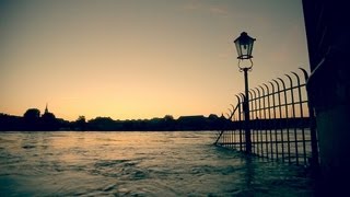 Dresden Elbe Hochwasser  Am Morgen des 5 Juni 2013  05062013 [upl. by Sew887]