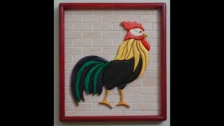 Intarsia actually segmentation Clyde the Rooster [upl. by Preston723]