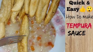 HOW TO MAKE TEMPURA SAUCE  QUICK amp EASYMasarap [upl. by Ydnih]