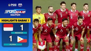 HIGHLIGHTS INDONESIA VS FILIPINA  LEG 1 KUALIFIKASI PIALA DUNIA 2026 [upl. by Annaeed]