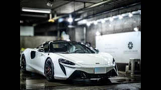 【4K】最新鋭のハイブリッド・スーパーカー「マクラーレン・アルトゥーラ」をピカピカに磨き上げた！【McLaren ARTURA】 [upl. by Kerin581]