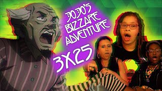 JoJos Bizarre Adventure  3x25 quotAtom Heart Fatherquot  Secret Screen Society Group Reaction [upl. by Adnorat714]