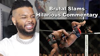 Craziest Slam Knockouts In MMA History  Reaction [upl. by Daffi]