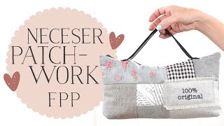 EP 14 de Costura con Retales Neceser de Patchwork  Aprende la Técnica de Foundation Paper Piecing [upl. by Karole]