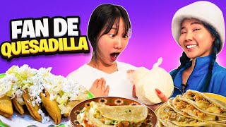 Reacción de una COREANA COMIENDO verdadera QUESADILLA  Chingu Amiga [upl. by Irby415]