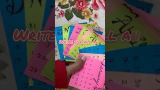 DIY Paper Calendar😍📅❤️✨ diy easydiy diycalendar diypapercalendar diycrafts girlwithajournal [upl. by Clifford198]