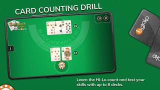 Free Blackjack Basic Strategy amp Card Counting App  Blackjack Trainer by Bojoko [upl. by Inahteb]