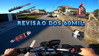 Revisão dos 60000 da MT09 😎🔥👌 motovlog video bike [upl. by Marih]