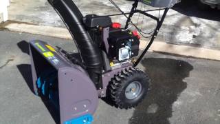 SNOWBLOWER REVIEW  Yard Works 30quot Cut From Canadian Tire [upl. by Karli789]