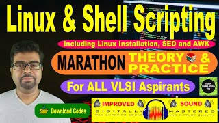 Comprehensive Linux and Shell Scripting Guide with SED amp AWK  Marathon for VLSI Aspirants [upl. by Winchell]