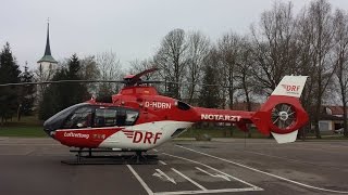 DRF Luftrettung Hubschrauber Eurocopter EC135 Start in Vilseck [upl. by Aniwde]