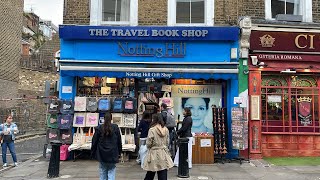 🇬🇧 PORTOBELLO ROAD  THE NOTTINGHILL BOOKSHOP LONDON [upl. by Marmaduke908]