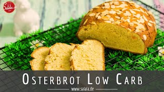 Osterbrot einfach selber machen Rezept Low Carb ohne Mehl [upl. by Gorlicki]