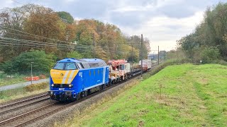 Diverse treinen in  Züge in  Trains at Lijn 27A MortselDeurne Airport 311024 [upl. by Lettig981]