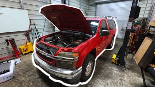 Radiator replacement on 20042012 Chevy Colorado [upl. by Ivanah830]