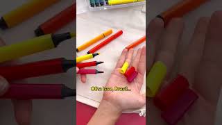 PINTANDO uma BOLSA com 48 CANETAS  PARTE 1 arte desenhos pinturas caneta pencil shorts [upl. by Oakie]