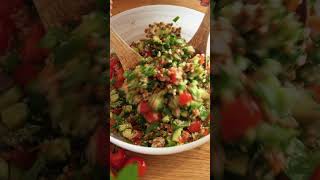 Quinoa Tabbouleh Salad plantbasedrecipes [upl. by Vally]