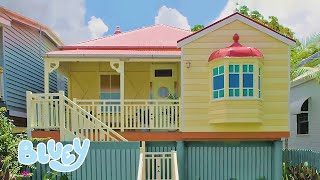 Exploring Blueys House  Airbnb  Bluey [upl. by Attelrahs]