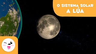 A Lua o satélite da Terra  O Sistema Solar em 3D para crianças [upl. by Ailliw653]