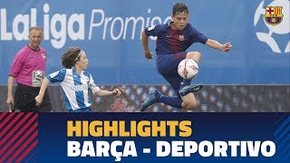 HIGHLIGHTS SEMIFINAL LALIGA PROMISES FC Barcelona – Deportivo [upl. by Zelde14]