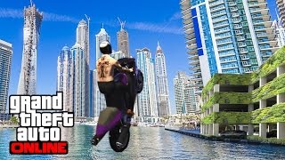 GTA 5  EPIC PARKING ENTRY  Ma Mère tente le stunt 100 FUN [upl. by Enoryt]