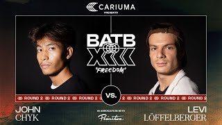 BATB 13 Levi Löffelberger Vs John Chyk  Round 2 Battle At The Berrics Presented By Cariuma [upl. by Shannen264]