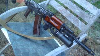 Dboys GP25 Airsoft Grenade Launcher for AK74 Series Rifles [upl. by Enymzaj]